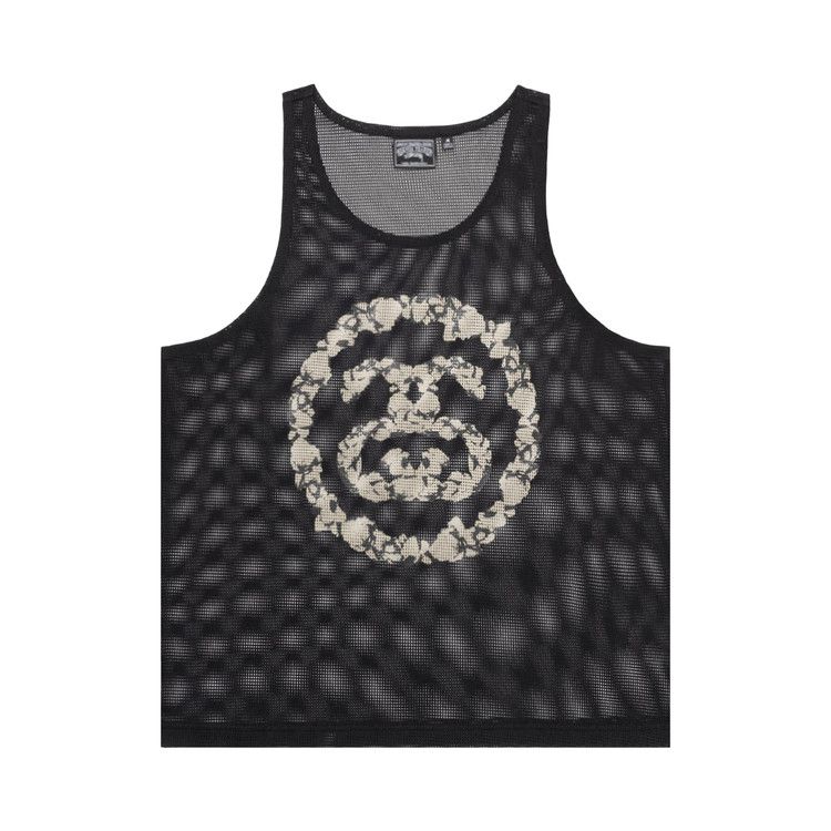 Buy Stussy x Denim Tears Mesh Tank 'Black' - 314070 BLAC | GOAT