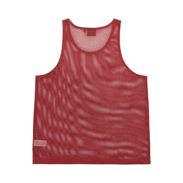 Stussy X Denim Tears Mesh Tank Cardinal