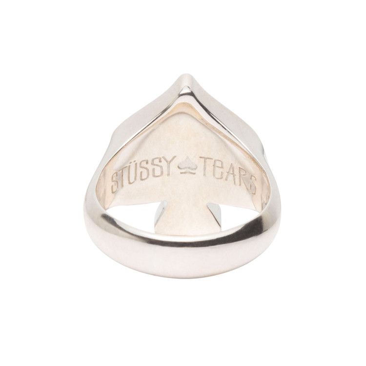 Buy Stussy x Denim Tears Spade Ring 'Silver' - 338408 SILV | GOAT