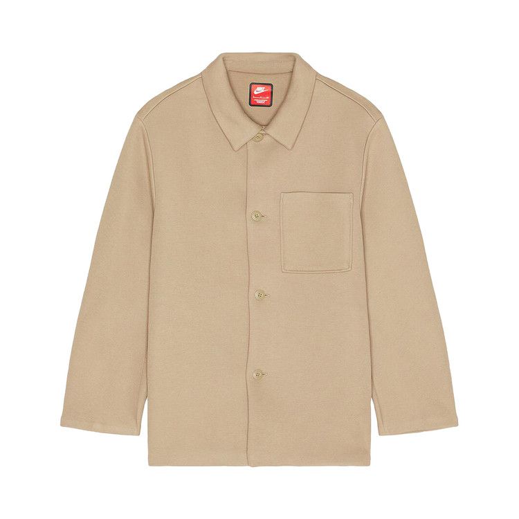 Nike Sportswear Tech Fleece Reimagined Oversized Shacket Khaki