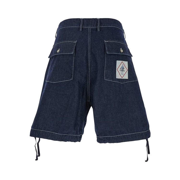 C.P. Company Logo Patch On The Back Shorts 'Denim' — foto 3