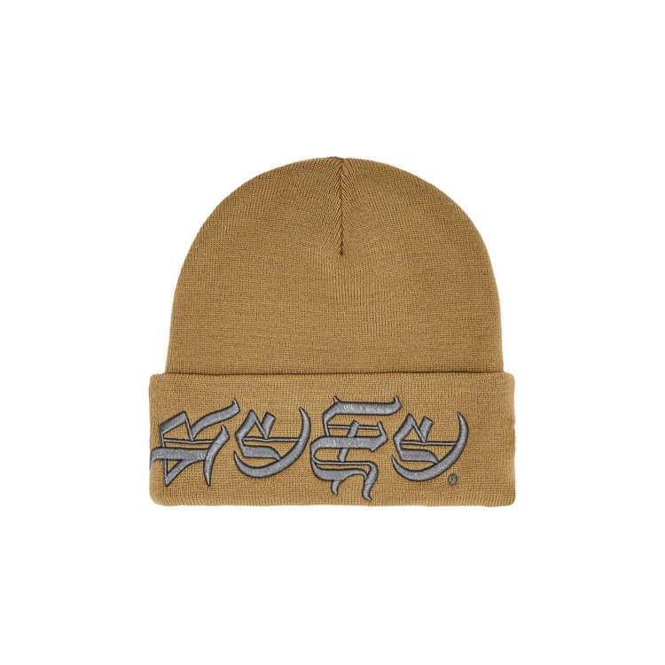 Buy Supreme New Era Blackletter Beanie 'Tan' - SS25BN5 TAN | GOAT