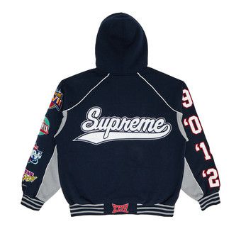 【Supreme】On God Hooded Sweatshirt★Navy★24FW★ Buy Supreme Playoffs Zip Up Hooded Sweatshirt 'Navy