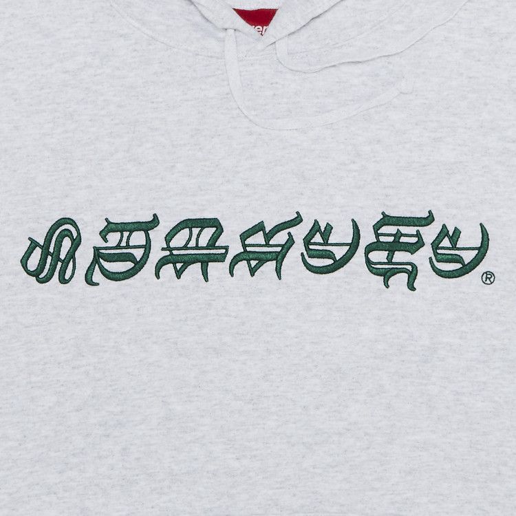 Buy Supreme Blackletter Hooded Sweatshirt 'Ash Grey