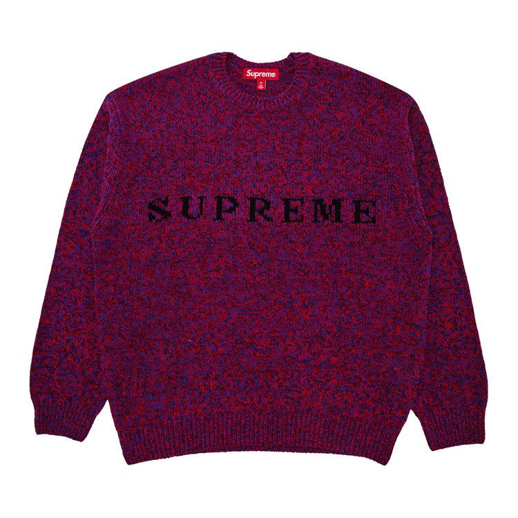 Supreme Contrast Logo Sweater Black Lサイズ Supreme Contrast Logo Sweater 