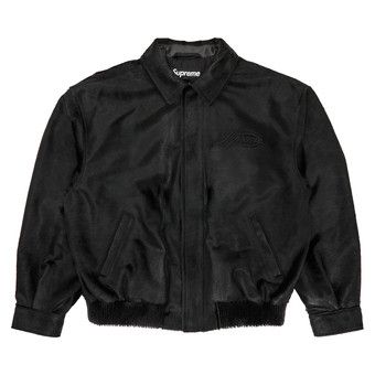 ★25SS WEEK1★Supreme Ponyhair Varsity Jacket Supreme Ponyhair Varsity Jacket (SS25) - $1198