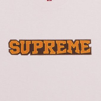 Buy Supreme Satin Appliqué Short-Sleeve Top 'Light Pink