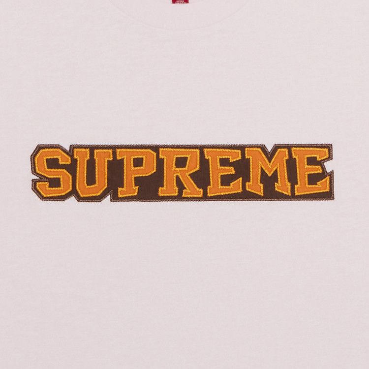 Buy Supreme Satin Appliqué Short-Sleeve Top 'Light Pink