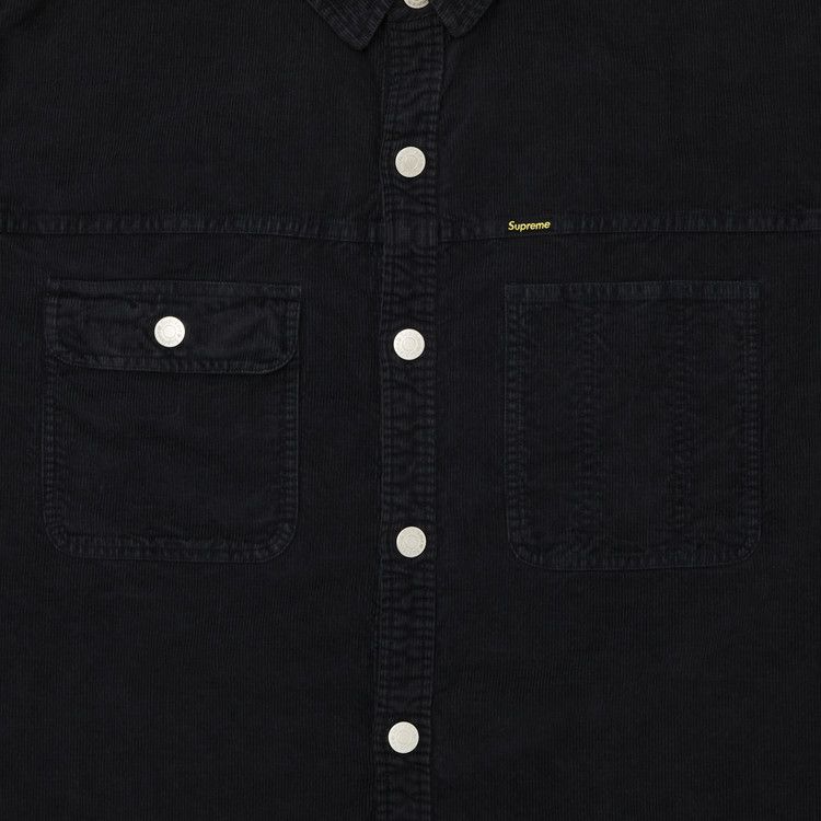 Supreme Washed Corduroy Shirt Black