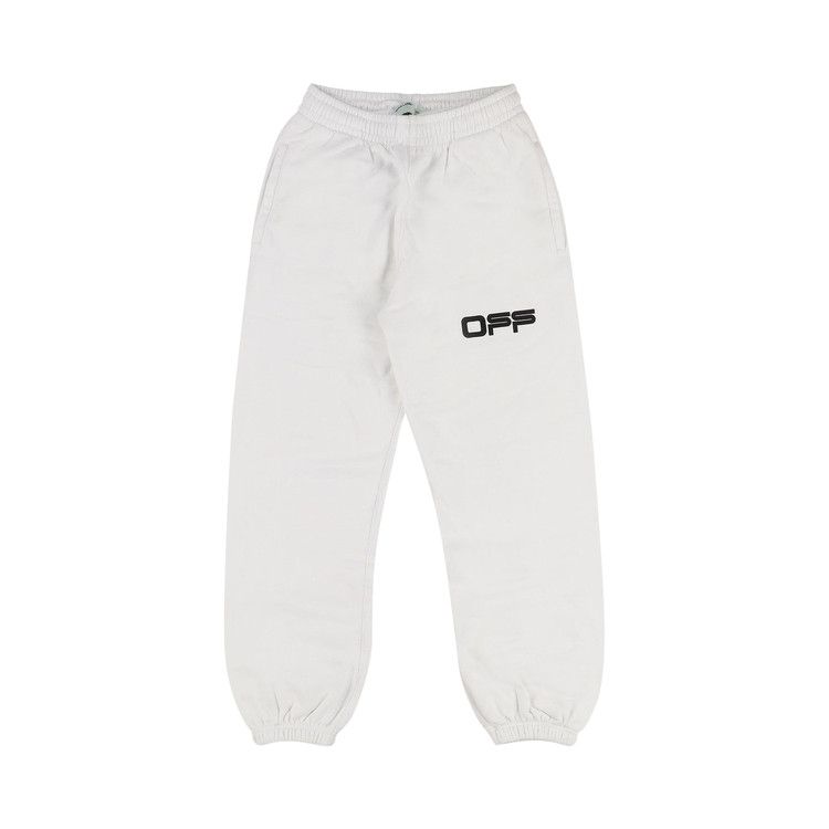 Buy Off-White Airport Shorten Sweat Pants 'White