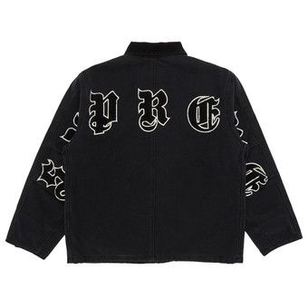 Buy Supreme Old English Canvas Work Jacket 'Black' - SS25J30