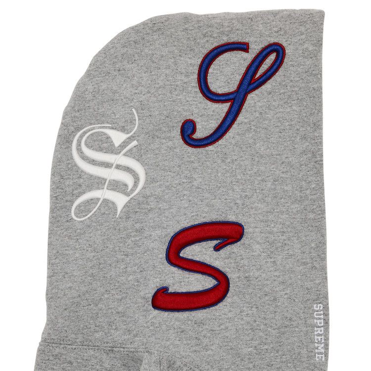 Supreme Multi S Logo Hooded Sweatshirt 'heather Grey'