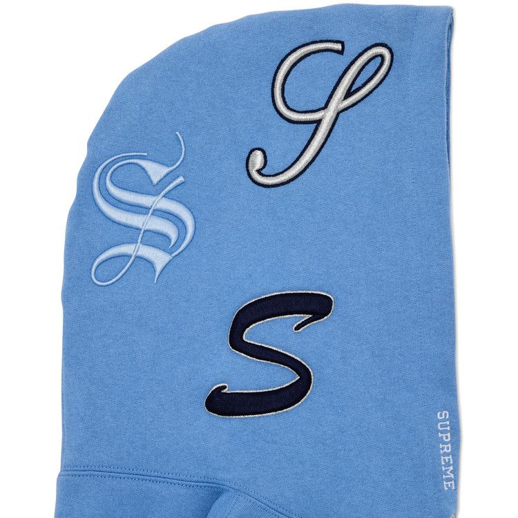 Supreme Multi S Logo Hooded Sweatshirt 'light Blue'