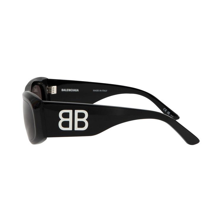 Balenciaga Signature Square Sunglasses Black