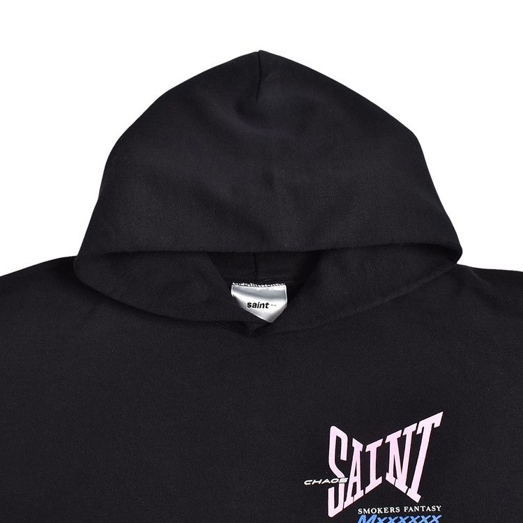 Buy SAINT Mxxxxxx Ribbon Saint Hoodie 'Black' - SM HR8 0000