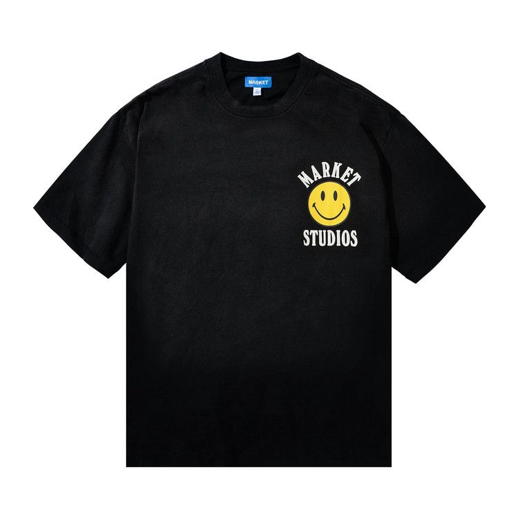 Buy Market Smiley Lockup T-Shirt 'Black' - 399002169 BLAC | GOAT