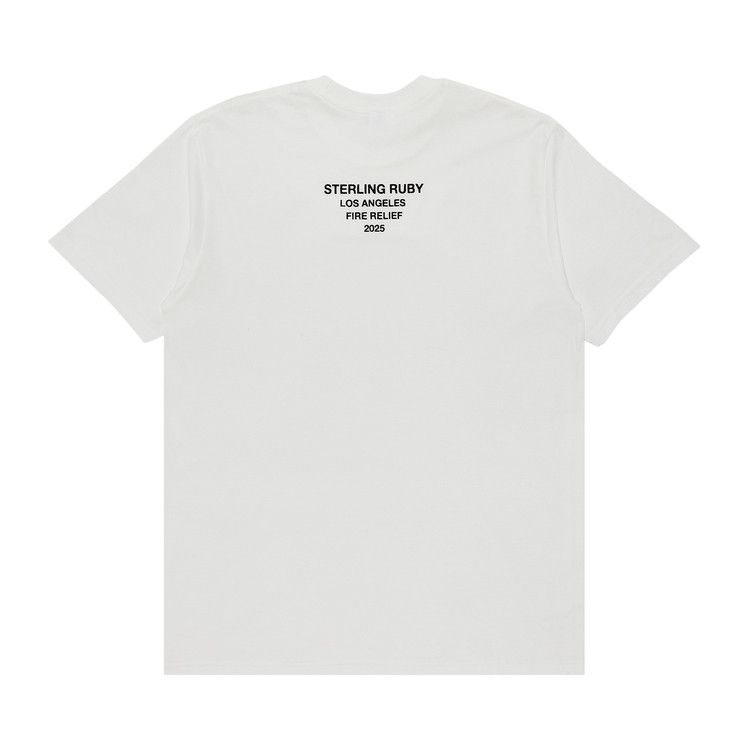 Supreme LA Relief Box Logo - ボックスロゴ Tシャツ Supreme Los Angeles Fire Relief Box Logo Tee White Men's