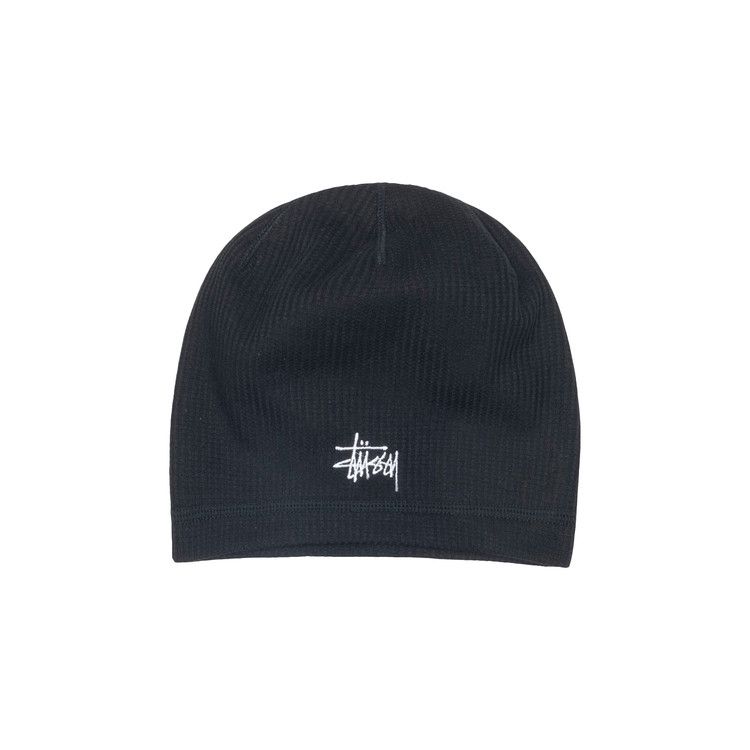 Buy Stussy Skullcap Waffle 'Black' - 1321228 BLAC | GOAT
