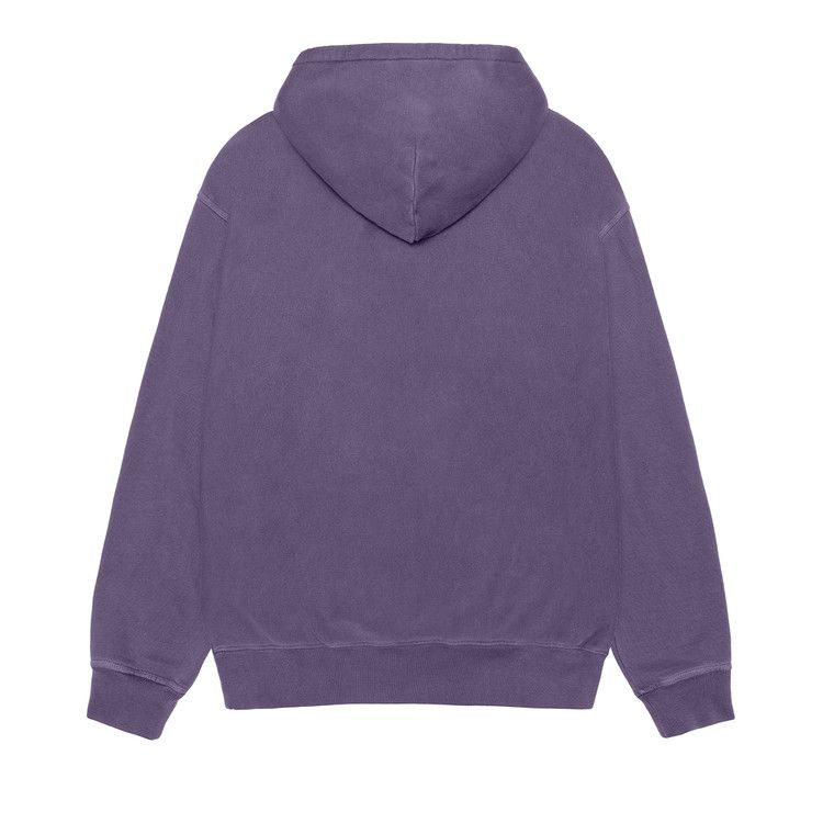 Stussy Jumbo Zip Hoodie Pigment Dyed Grape