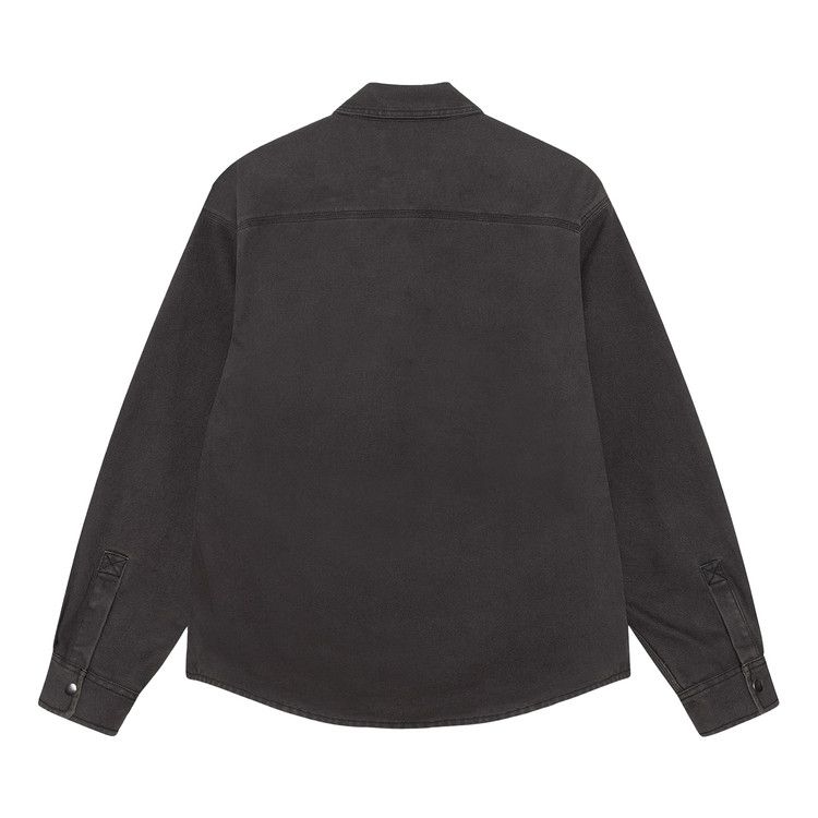 Stussy Heavy Washed Canvas Shirt Black