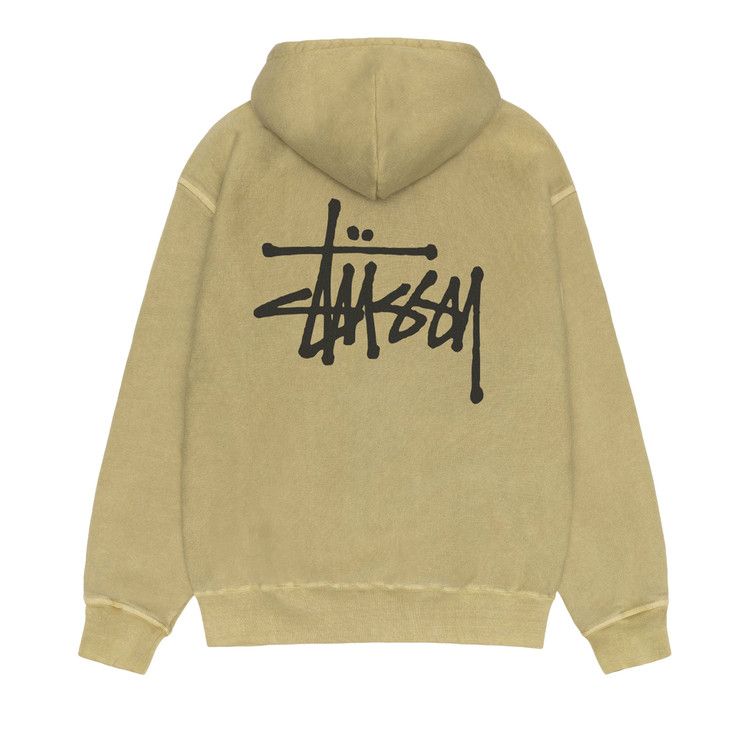 Stussy Basic Zip Hoodie Pigment Dyed Elm