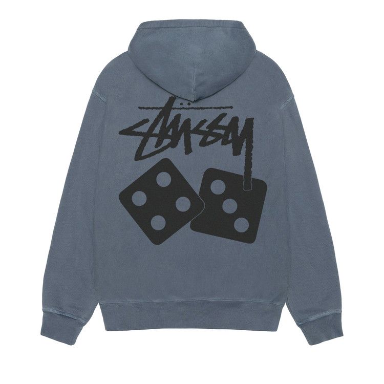 Stussy Dice Zip Hoodie Pigment Dyed Navy