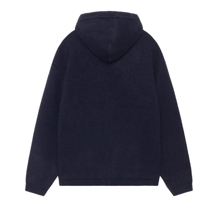 Stussy Hooded Zip Sweater 'navy'