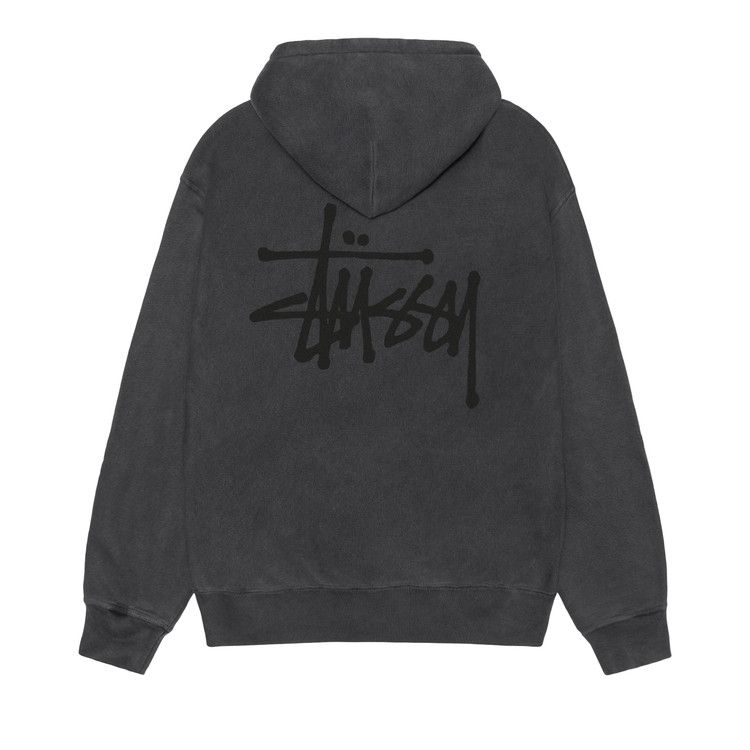 Stussy Basic Hoodie Pigment Dyed Black/Black