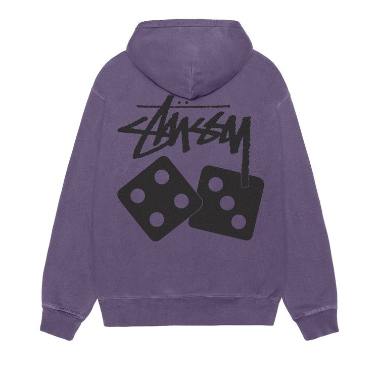 Stussy Dice Hoodie Pigment Dyed Grape