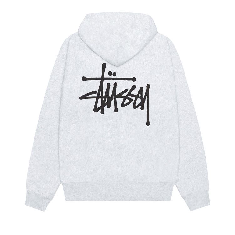 Stussy Basic Zip Hoodie 'ash Heather'