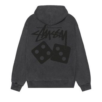 ★【STUSSY】★Dice Pigment Dyed Hoodi.e black★パーカー★ 1579619_00.png.png