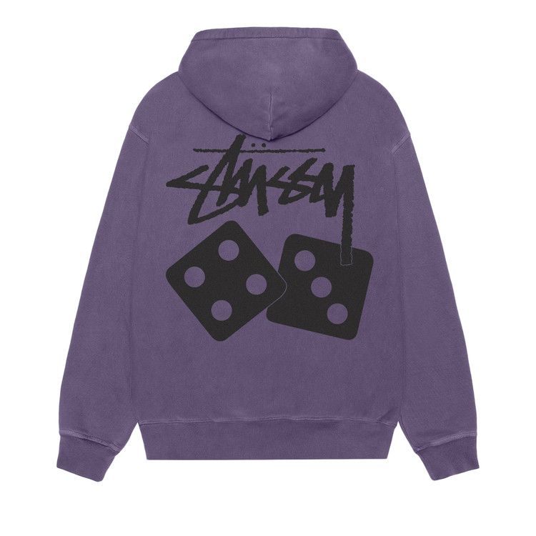 Stussy Dice Zip Hoodie Pigment Dyed Grape