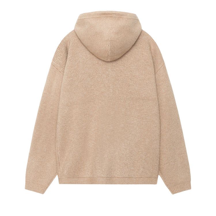 Stussy Hooded Zip Sweater Camel