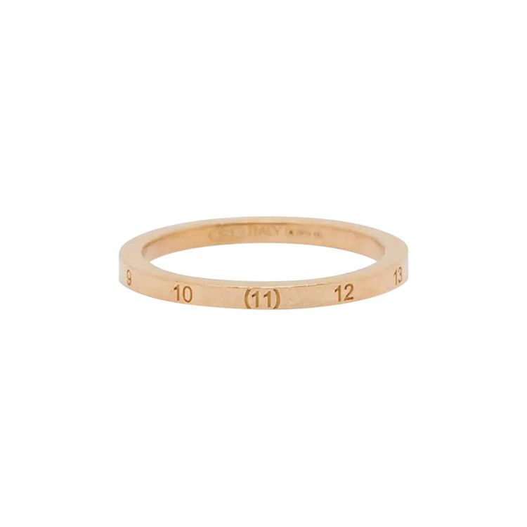 Buy Maison Margiela Numbers Engraved Ring 'Yellow Gold