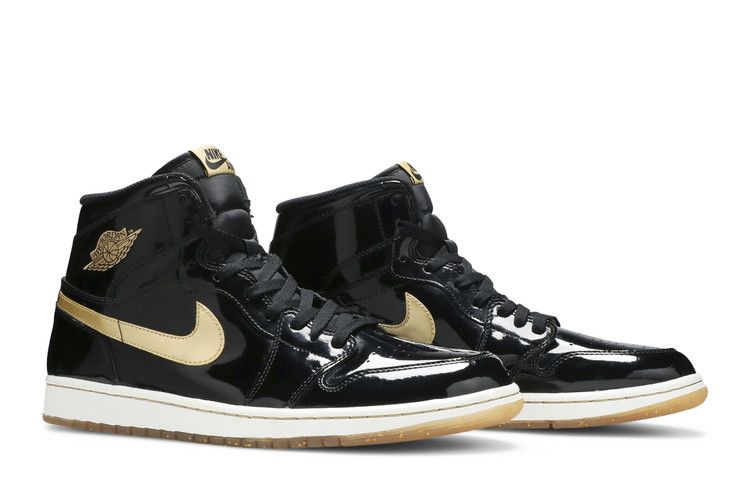 Air Jordan 1 RETRO High OG Black Gold Pl