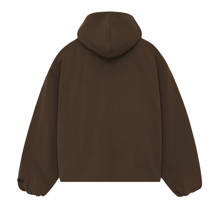 Fear Of God Essentials Military Nylon Hooded Anorak 'brown'