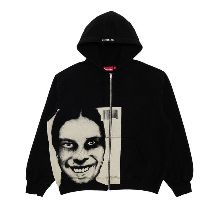 Buy Supreme x Aphex Twin Zip Up Hooded Sweatshirt 'Black