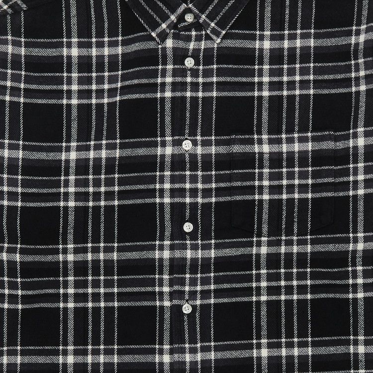 Buy Supreme Old English Plaid Flannel Shirt 'Black' - SS25S13