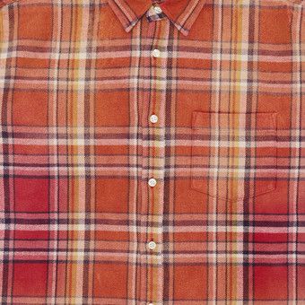 トップス Supreme Old English Plaid Flannel Shirt Supreme Old English Plaid Flannel Shirt Orange Men's - SS25 - US