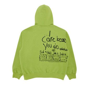Buy Supreme x Aphex Twin Zip Up Hooded Sweatshirt 'Lime