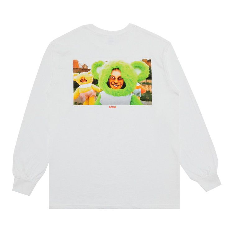 Supreme X Aphex Twin Donkey Rhubarb Long-Sleeve T-Shirt White