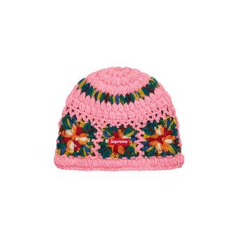 Buy Supreme Crochet Beanie 'Pink' - SS25BN12 PINK | GOAT