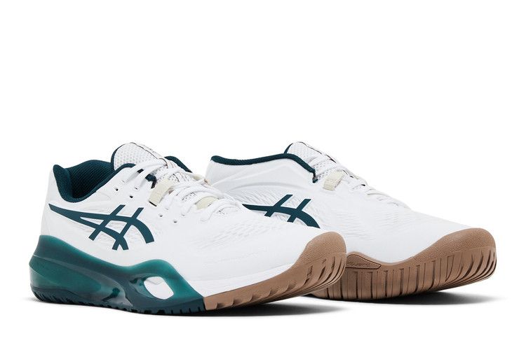 Asics Gel Resolution x White Saxon Green