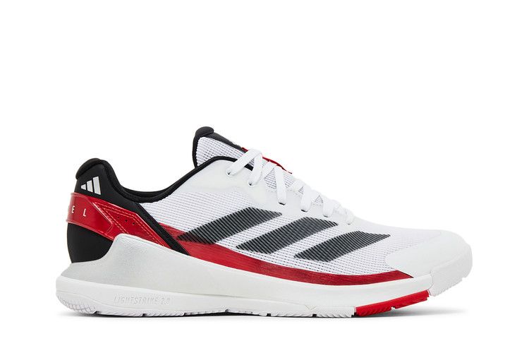 adidas Crazyquick Padel Cloud White Core Black Lucid Red — foto 2
