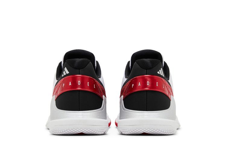 adidas Crazyquick Padel Cloud White Core Black Lucid Red — foto 7