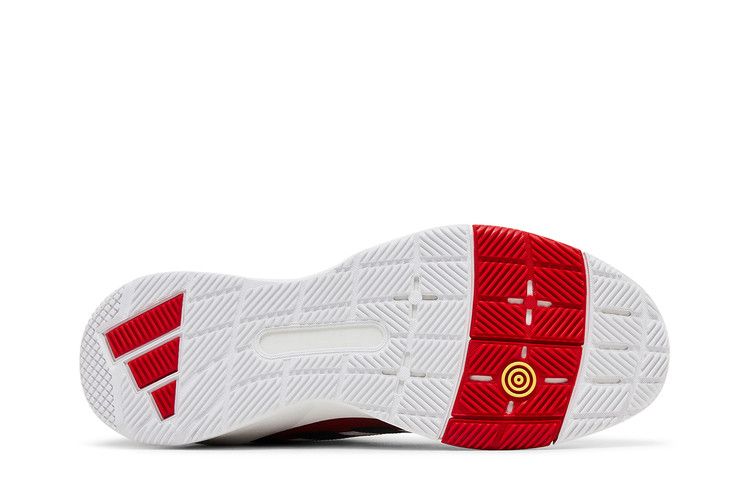 adidas Crazyquick Padel Cloud White Core Black Lucid Red — foto 5