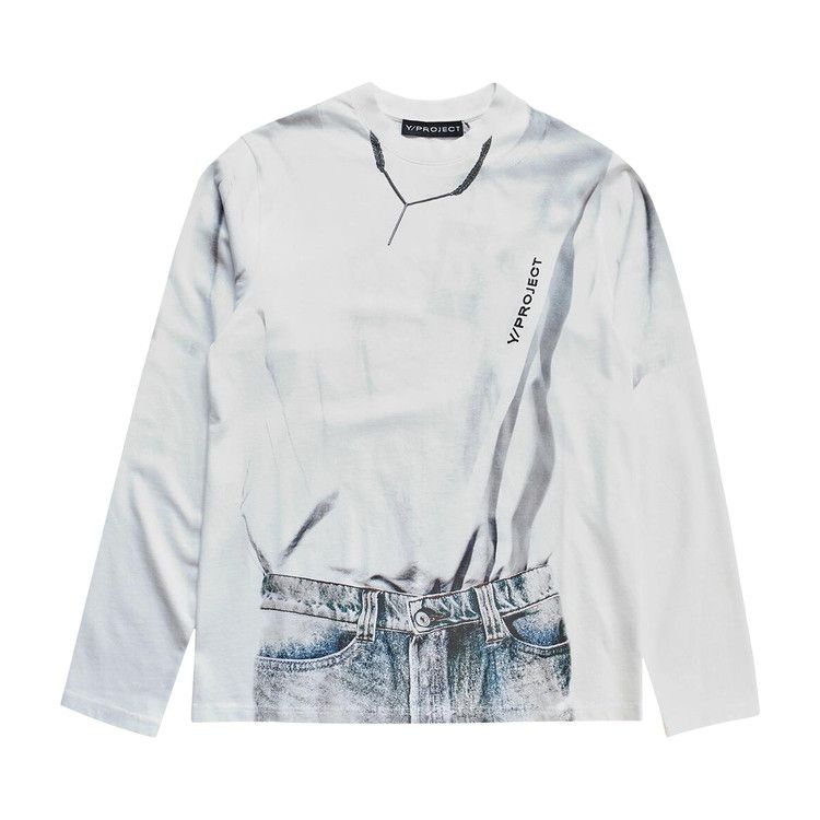 Buy Y/Project Trompe L'Oeil Long-Sleeve T-Shirt 'White' - 204TS021