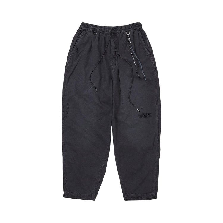 Buy Mastermind Distressed Wide Easy Denim Pants 'Black