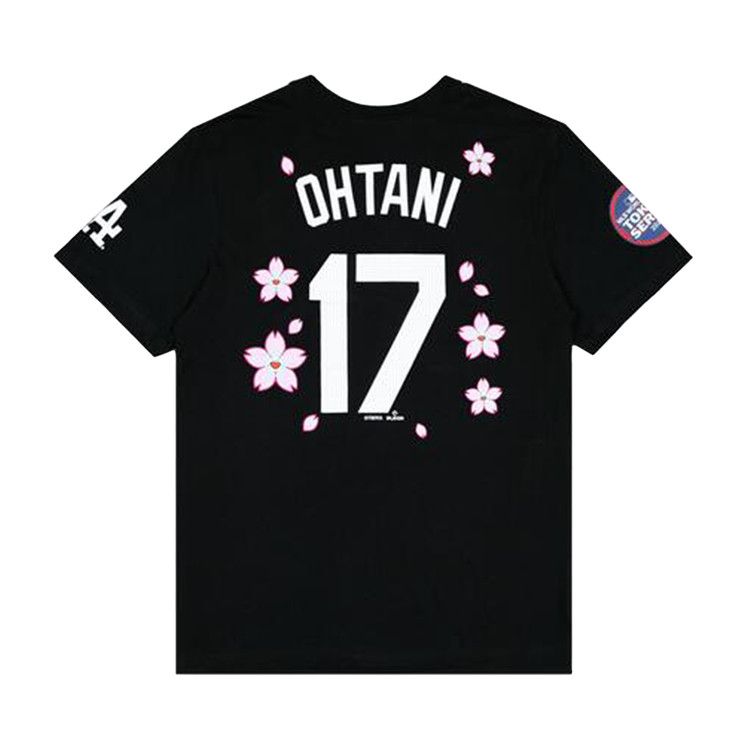 Nike X Takashi Murakami X Mlb World Tour Tokyo Series 2025 Shohei Ohtani Dodgers Shorts-Sleeve T-Shirt Black