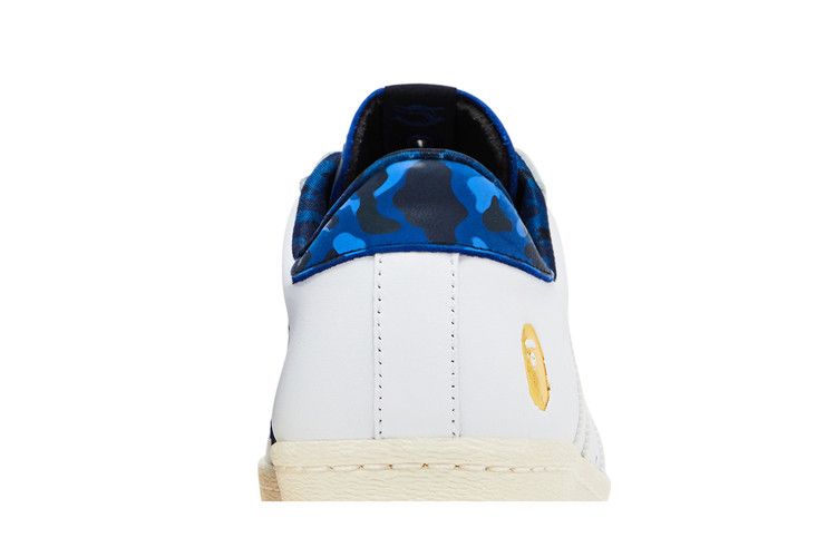 Buy Undefeated x A Bathing Ape x adidas Superstars 80v 'White Blue